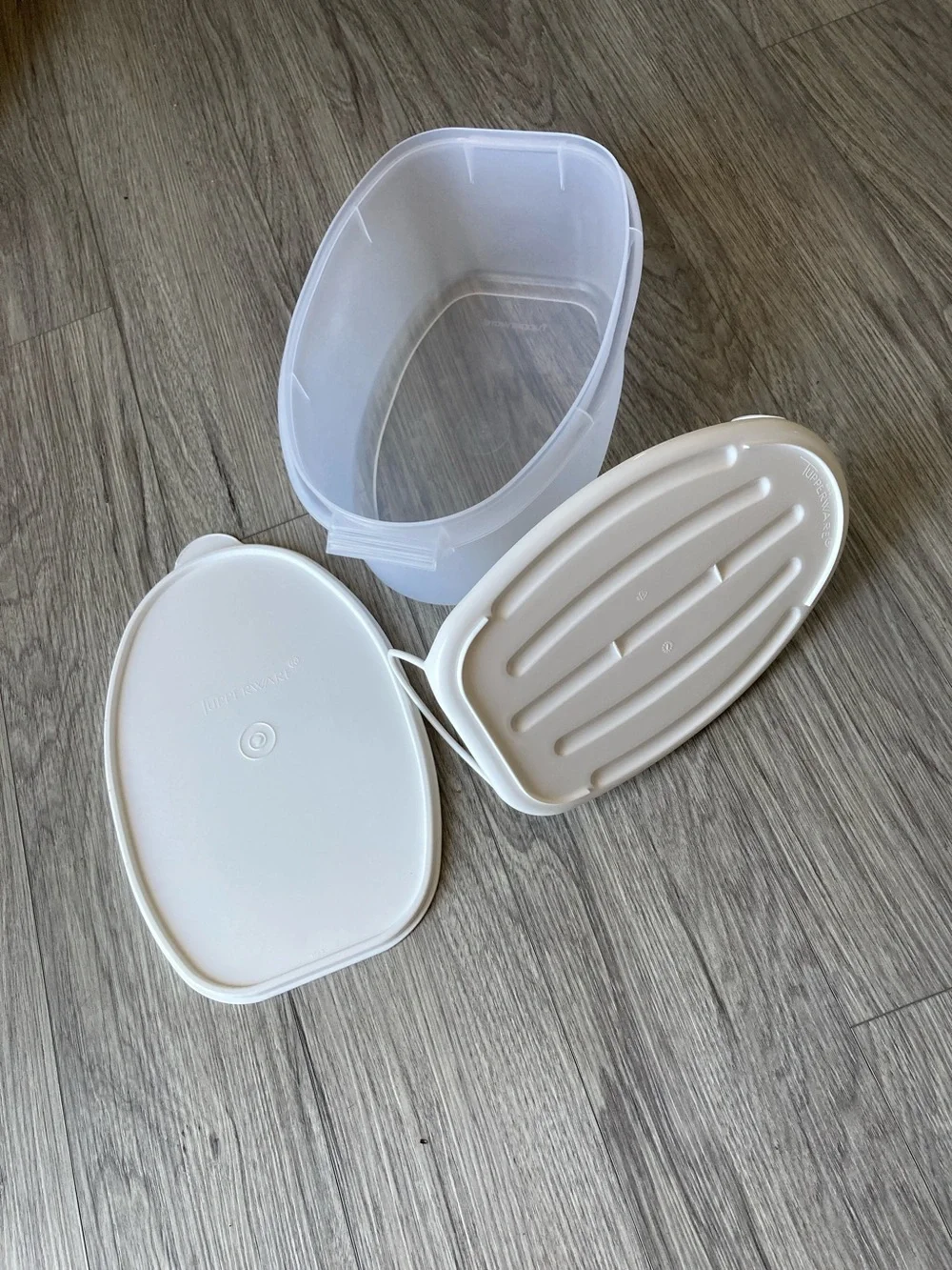 Vintage TUPPERWARE Flavor Saver Roast Ham Keeper 3 Pc Storage 13 x 8 inches